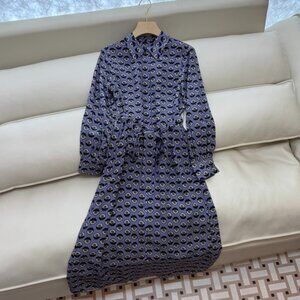 MaxMara 100% Silk Printed Dress
